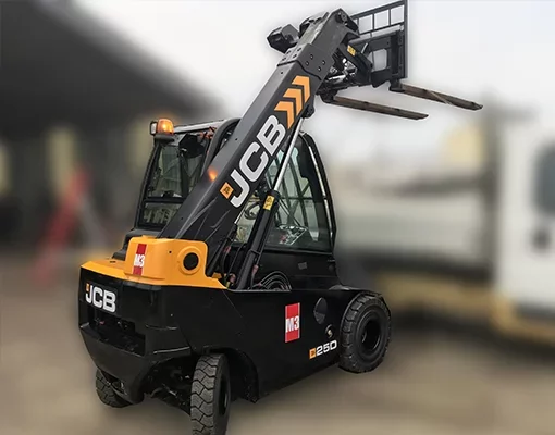 JCB Teletruk le chariot élévateur pour les ostréiculteurs